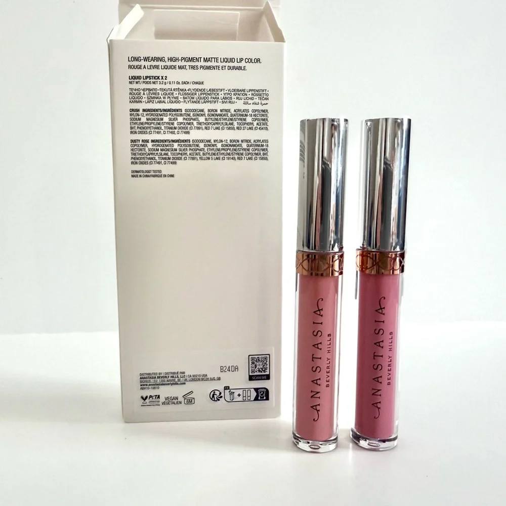 Anastasia Beverly Hills Liquid Lipstick Duo Crush / Dusty Rose